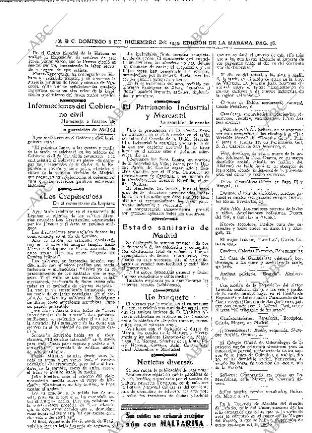 ABC MADRID 08-12-1935 página 58