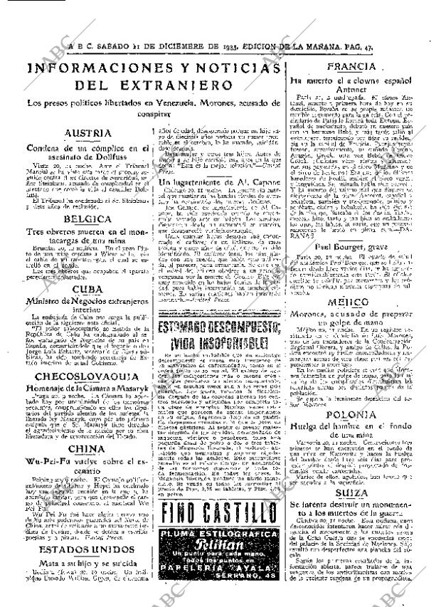 ABC MADRID 21-12-1935 página 47