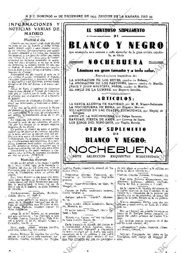 ABC MADRID 22-12-1935 página 45