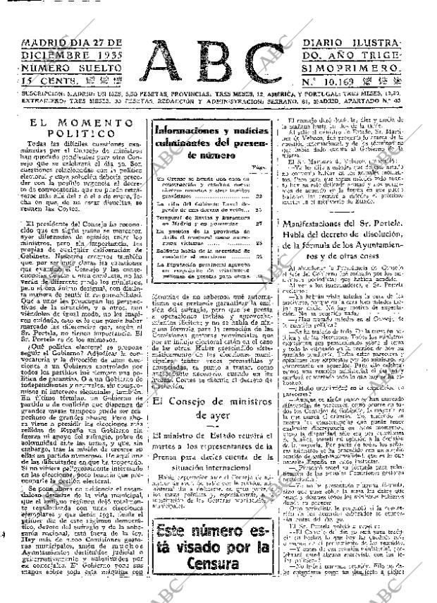 ABC MADRID 27-12-1935 página 17