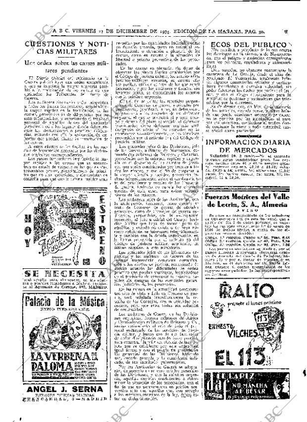 ABC MADRID 27-12-1935 página 30