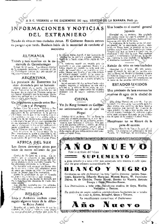 ABC MADRID 27-12-1935 página 31