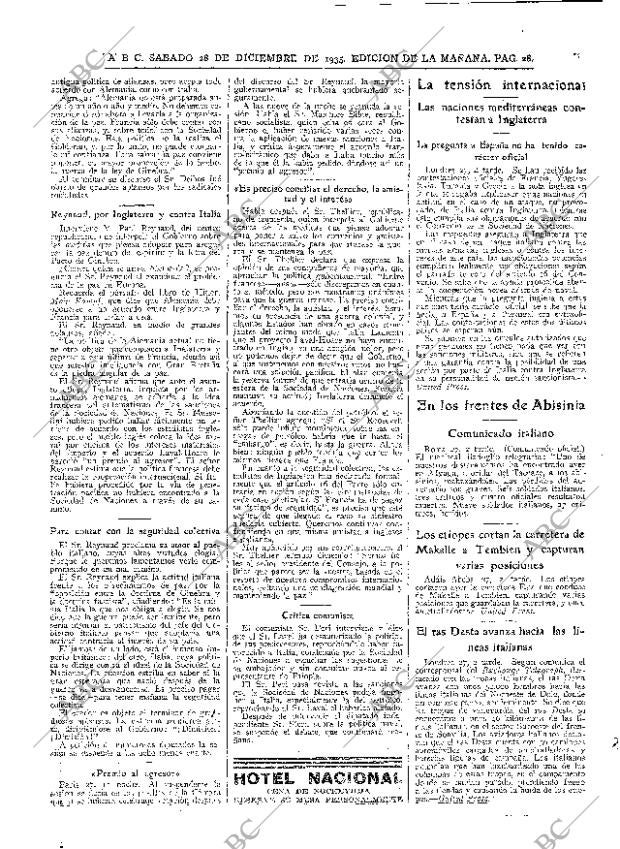 ABC MADRID 28-12-1935 página 28