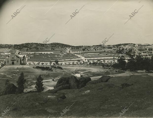 Vista parcial de El Valle, uno de los nuevos pueblecitos obreros de la cuenca