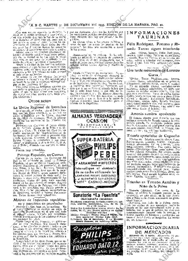 ABC MADRID 31-12-1935 página 40
