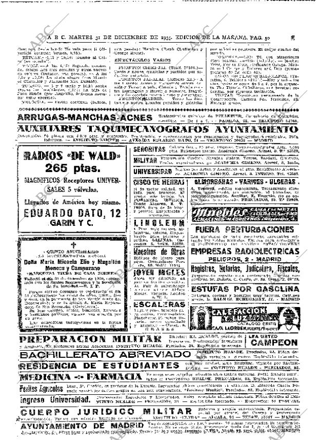 ABC MADRID 31-12-1935 página 50