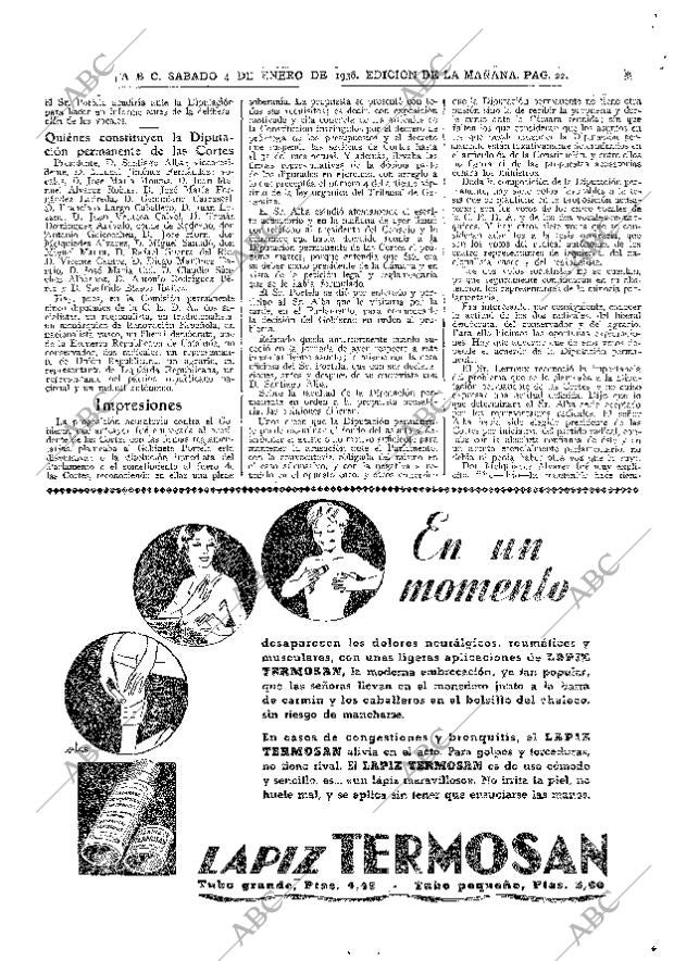 ABC MADRID 04-01-1936 página 22