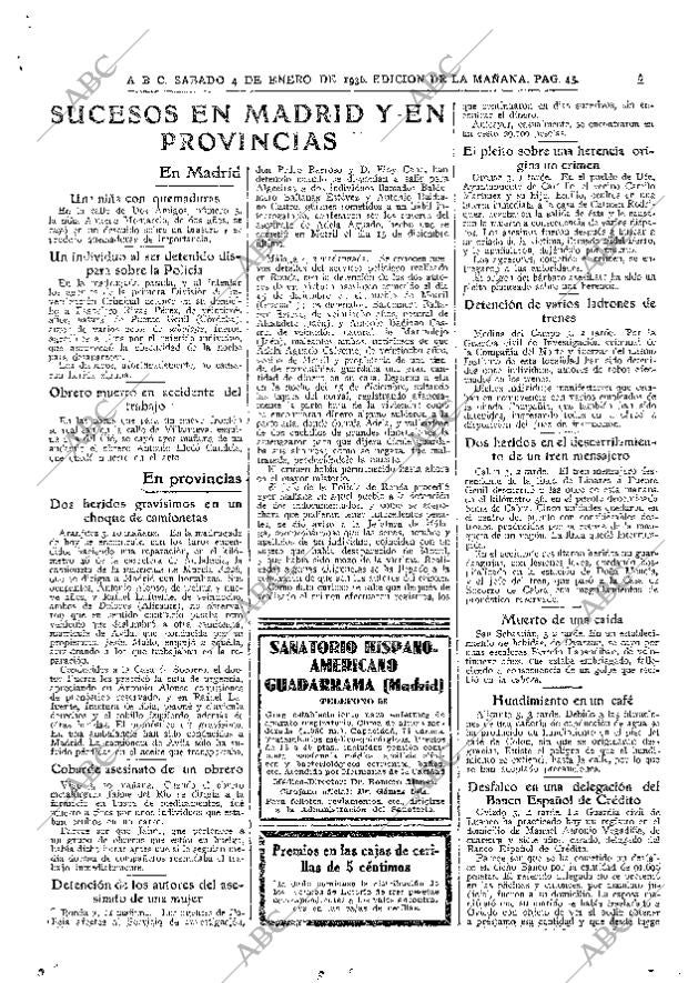 ABC MADRID 04-01-1936 página 45