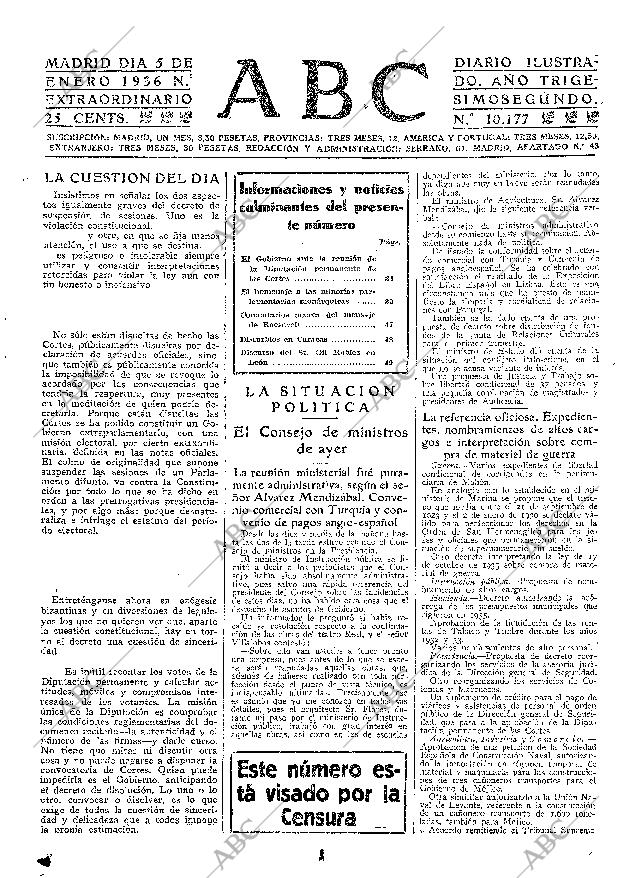 ABC MADRID 05-01-1936 página 33