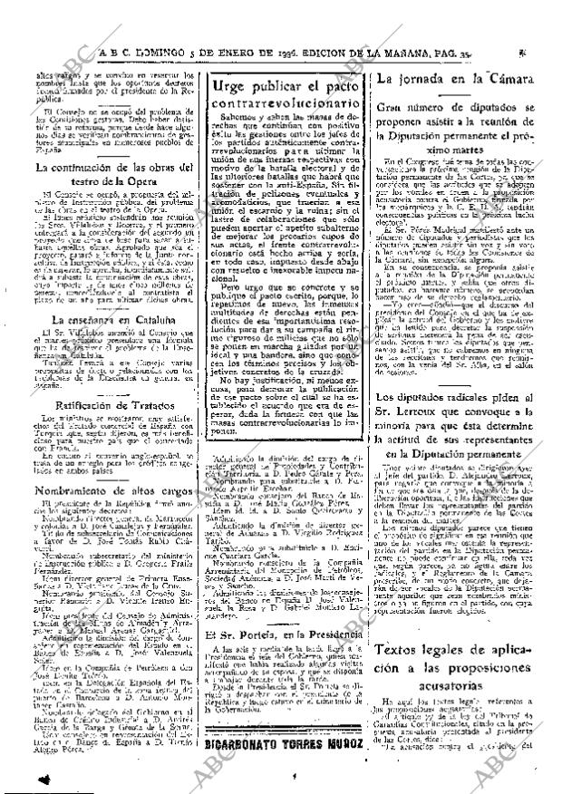 ABC MADRID 05-01-1936 página 35