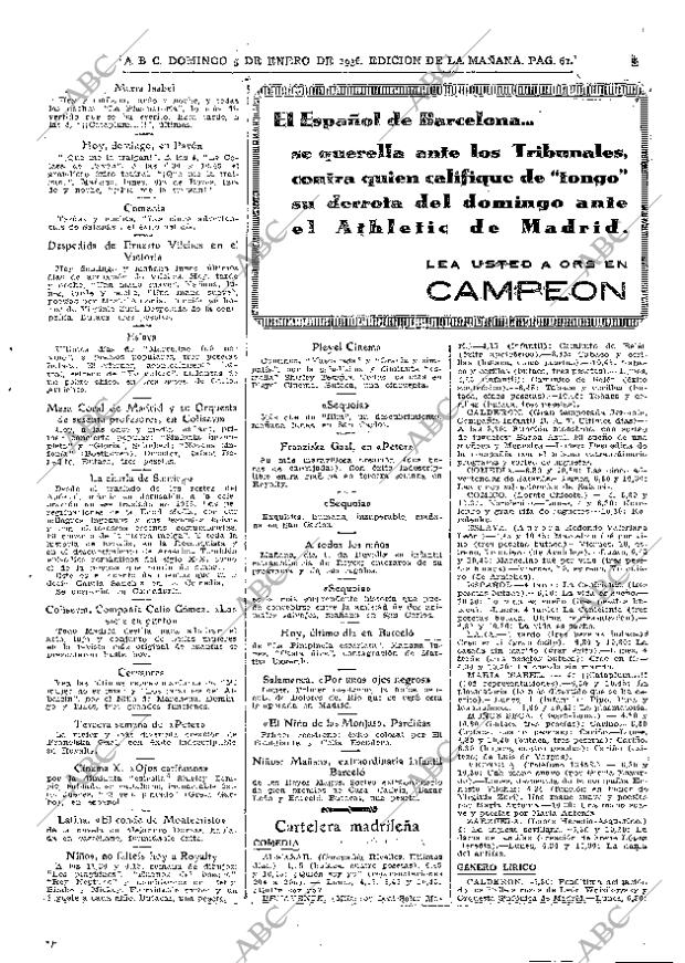 ABC MADRID 05-01-1936 página 61