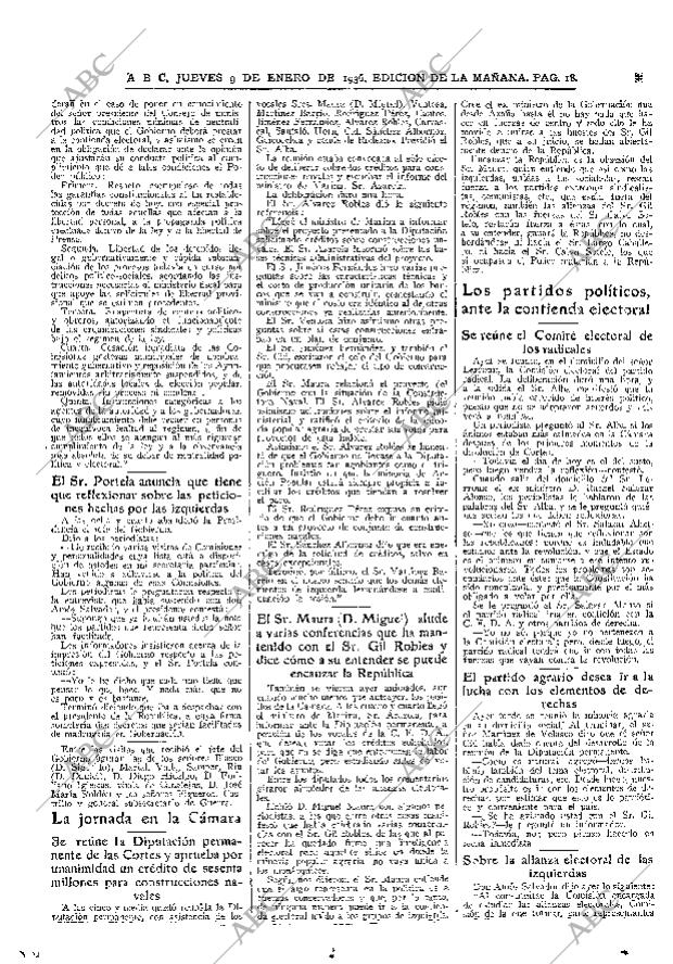 ABC MADRID 09-01-1936 página 18