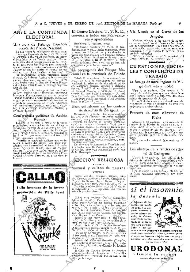 ABC MADRID 09-01-1936 página 36