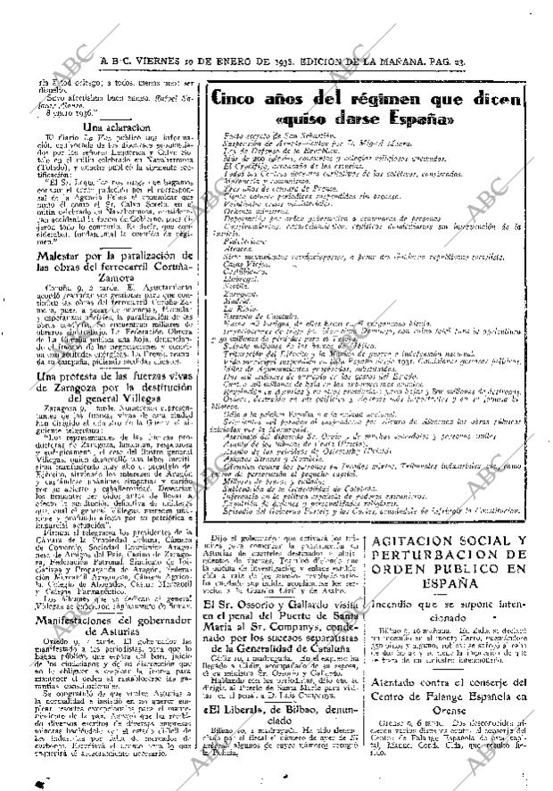 ABC MADRID 10-01-1936 página 23