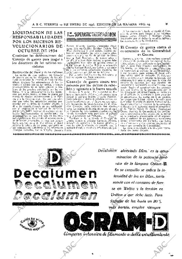 ABC MADRID 10-01-1936 página 24
