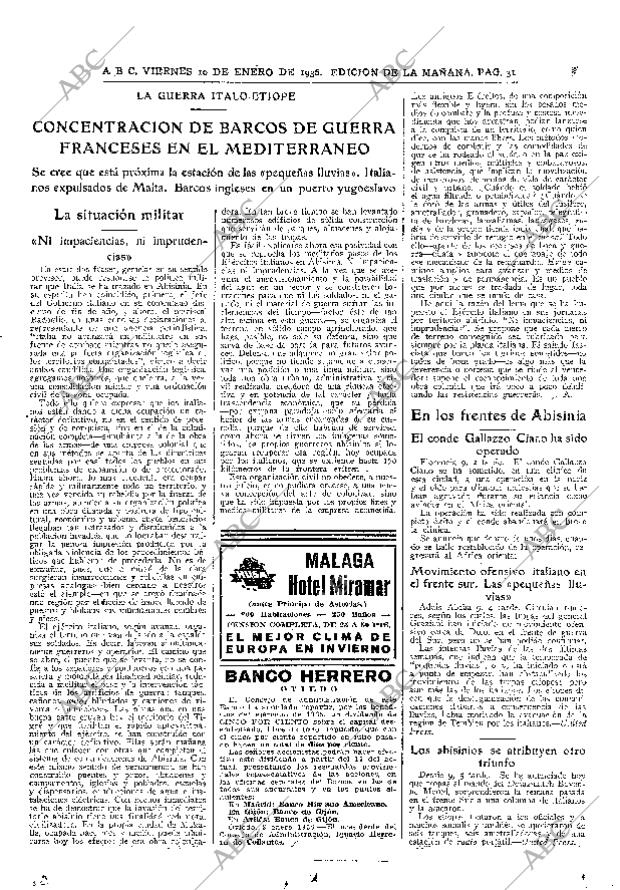 ABC MADRID 10-01-1936 página 31