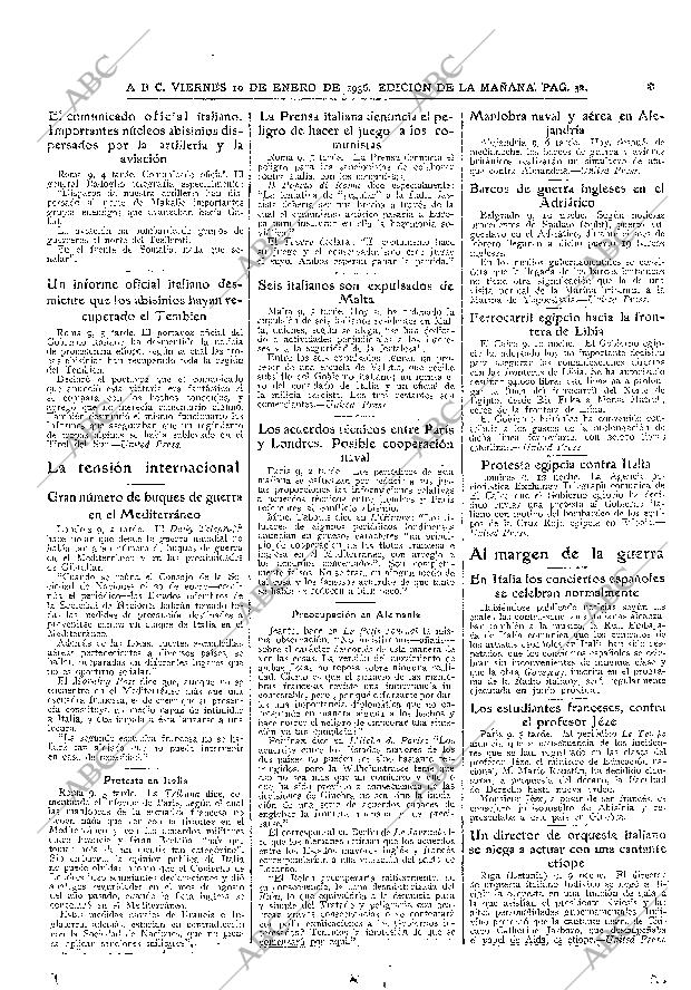 ABC MADRID 10-01-1936 página 32