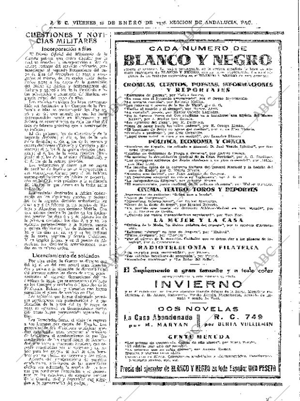 ABC SEVILLA 10-01-1936 página 25