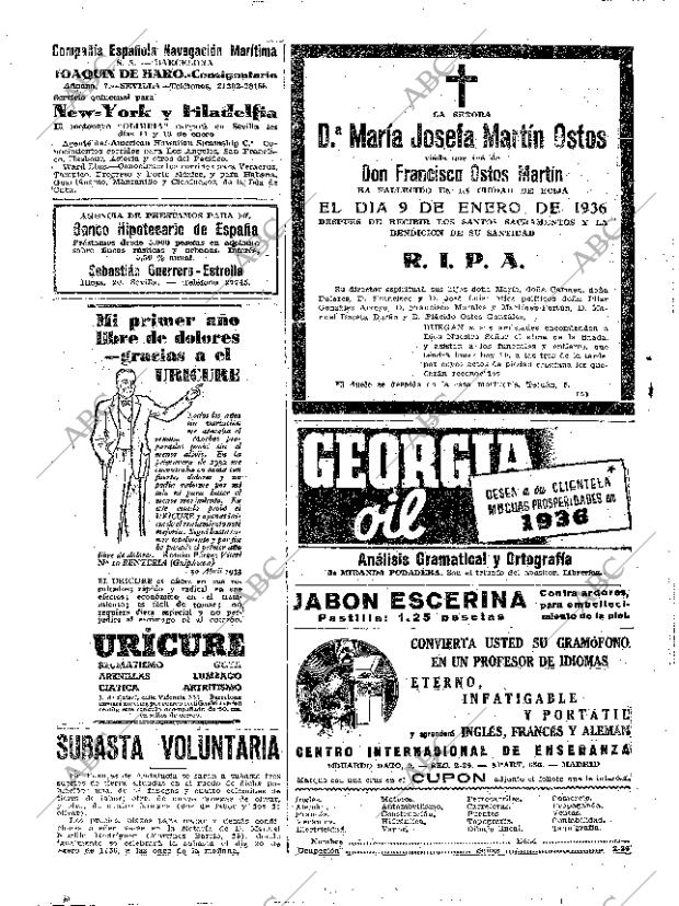 ABC SEVILLA 10-01-1936 página 38