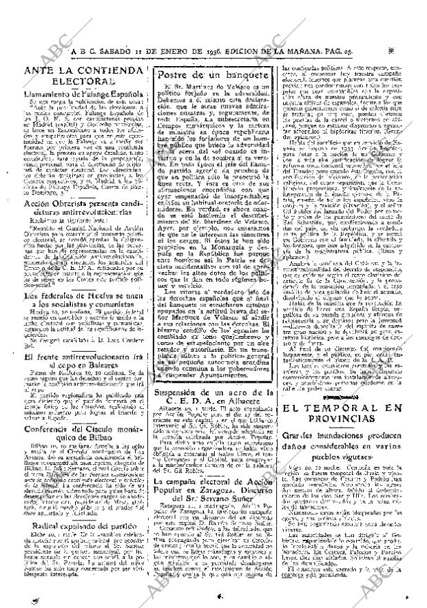ABC MADRID 11-01-1936 página 23