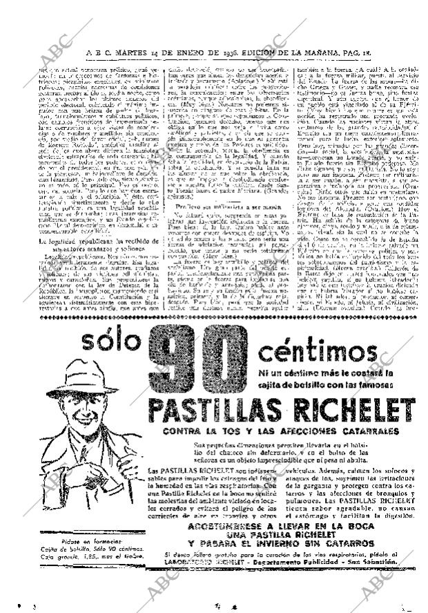 ABC MADRID 14-01-1936 página 18