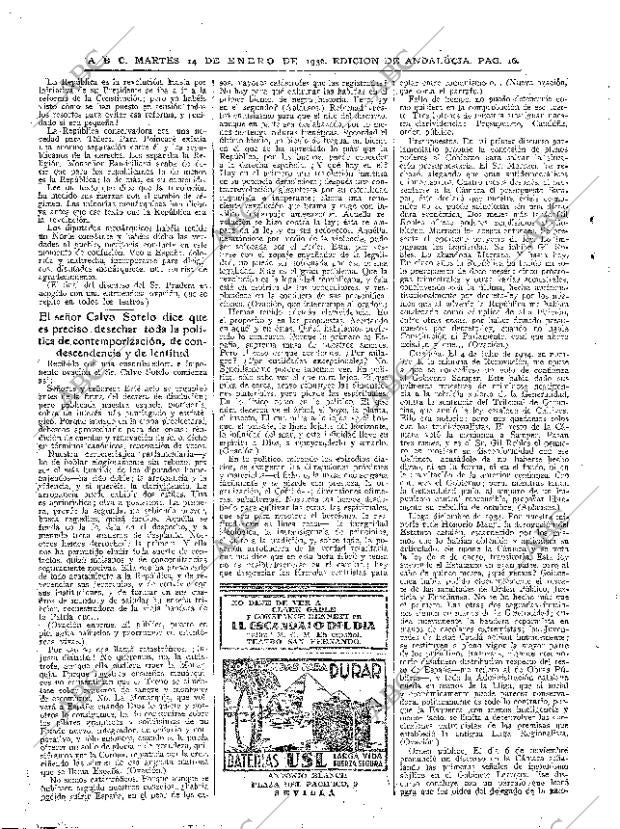 ABC SEVILLA 14-01-1936 página 16