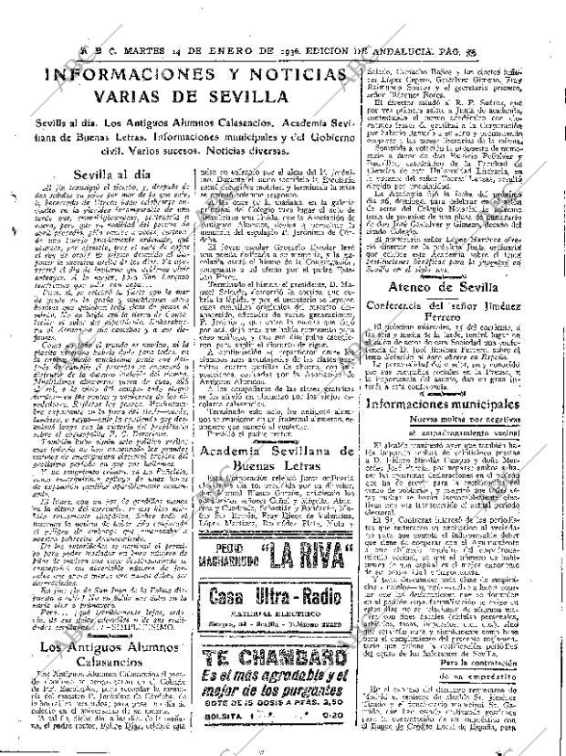 ABC SEVILLA 14-01-1936 página 33