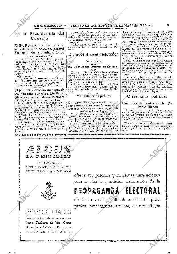 ABC MADRID 15-01-1936 página 20