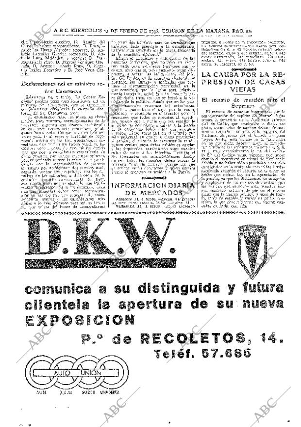 ABC MADRID 15-01-1936 página 22