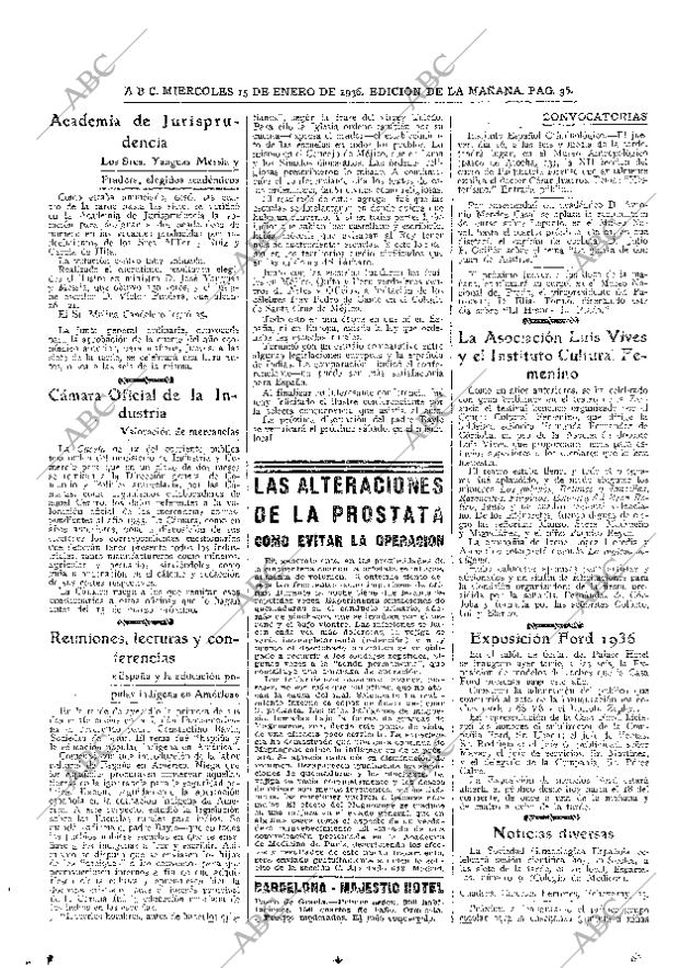 ABC MADRID 15-01-1936 página 36