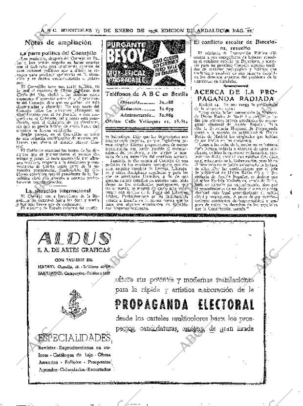 ABC SEVILLA 15-01-1936 página 22
