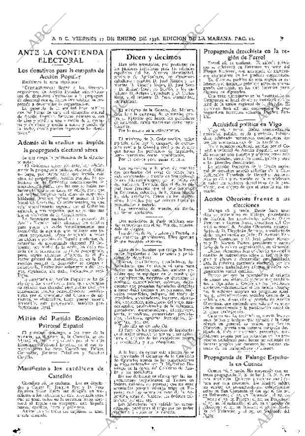 ABC MADRID 17-01-1936 página 21