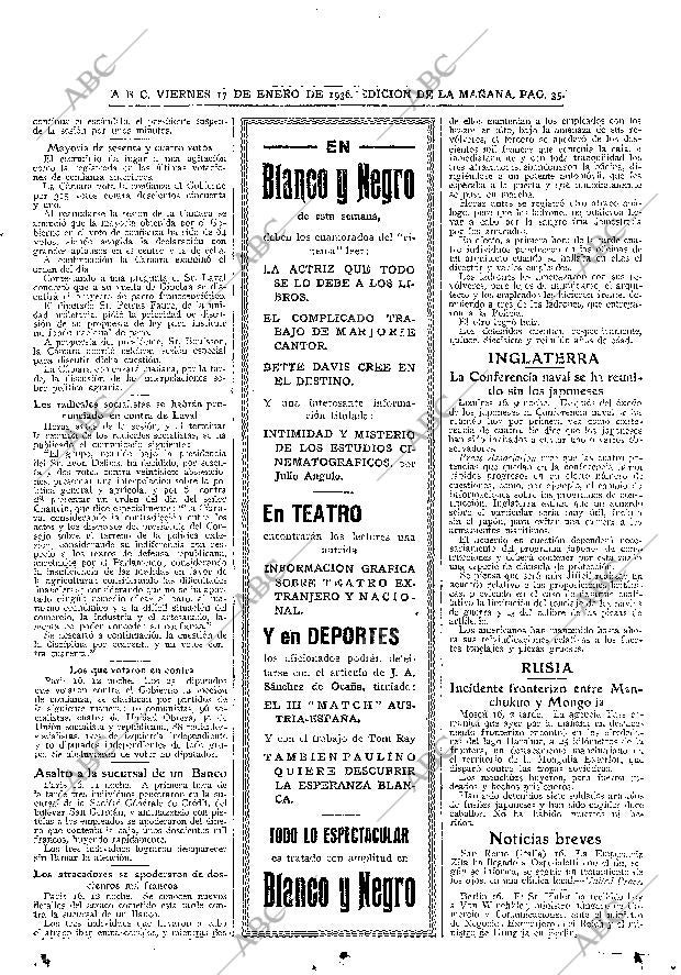 ABC MADRID 17-01-1936 página 35