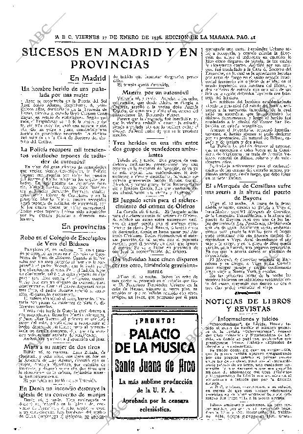 ABC MADRID 17-01-1936 página 41