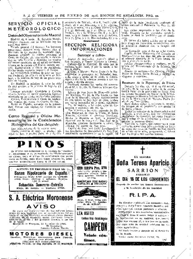 ABC SEVILLA 17-01-1936 página 40