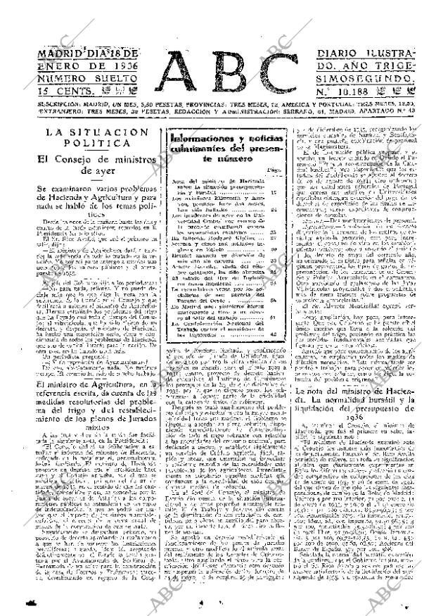 ABC MADRID 18-01-1936 página 17