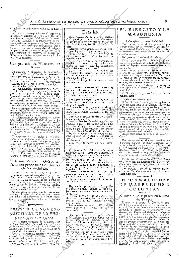 ABC MADRID 18-01-1936 página 21