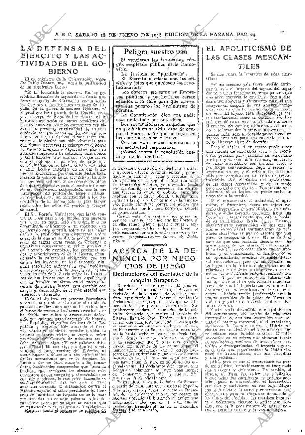 ABC MADRID 18-01-1936 página 23