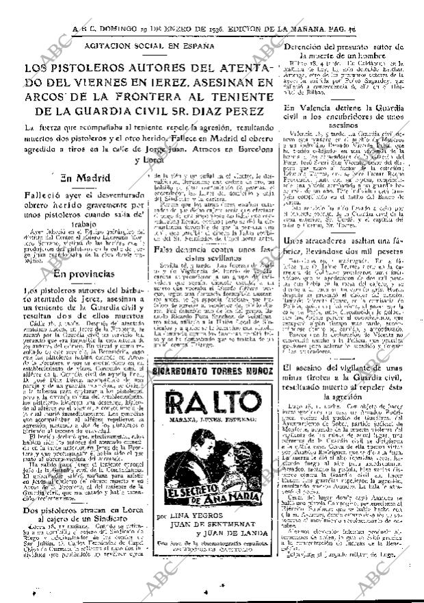 ABC MADRID 19-01-1936 página 49