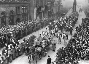 Desfile con motivo de la proclamacion de Eduardo VIII