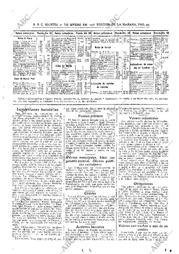 ABC MADRID 21-01-1936 página 43