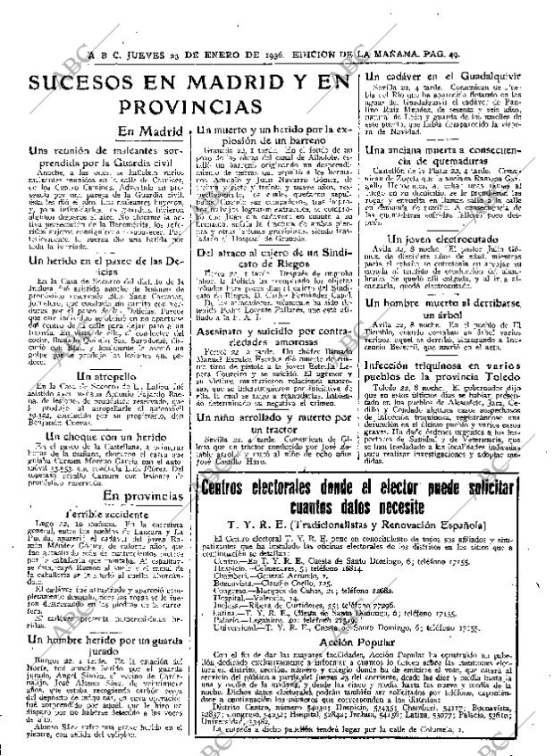 ABC MADRID 23-01-1936 página 49