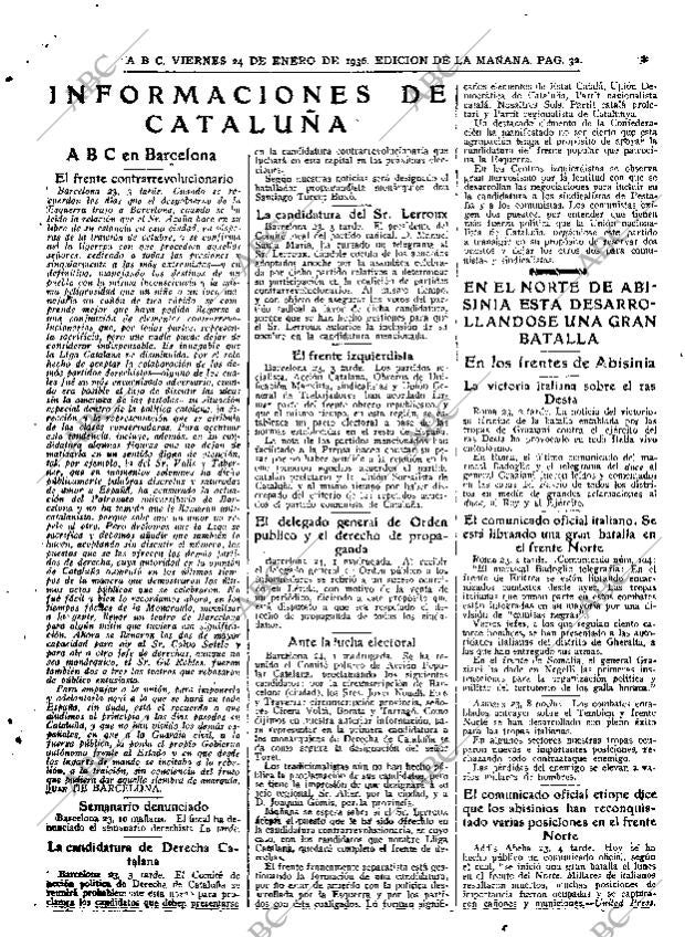 ABC MADRID 24-01-1936 página 32