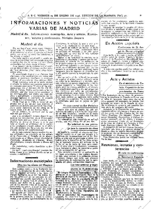 ABC MADRID 24-01-1936 página 41