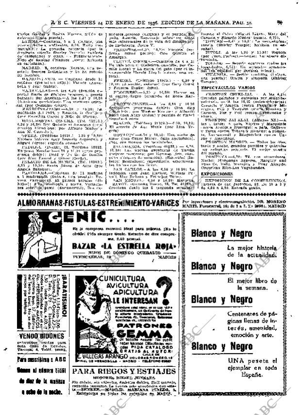 ABC MADRID 24-01-1936 página 50
