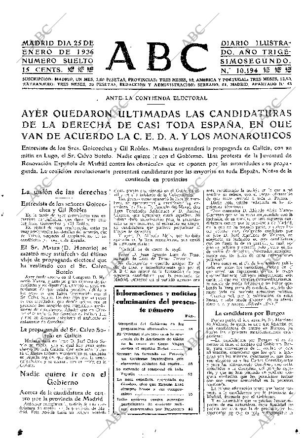 ABC MADRID 25-01-1936 página 17