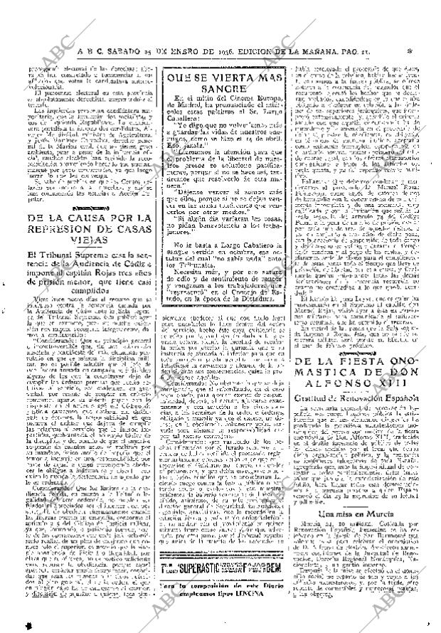 ABC MADRID 25-01-1936 página 21