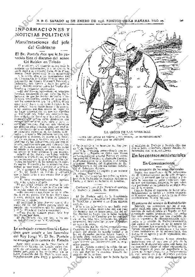 ABC MADRID 25-01-1936 página 27