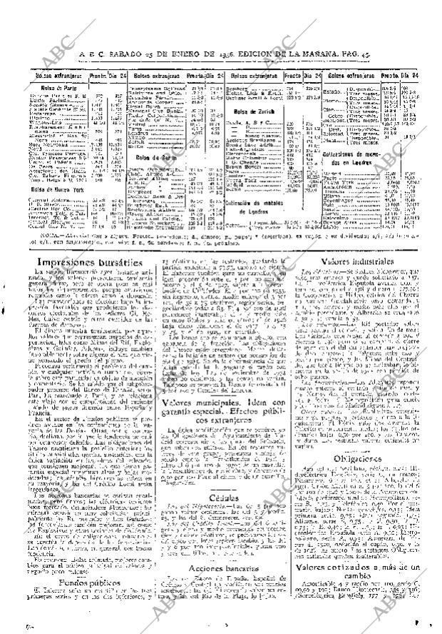 ABC MADRID 25-01-1936 página 45