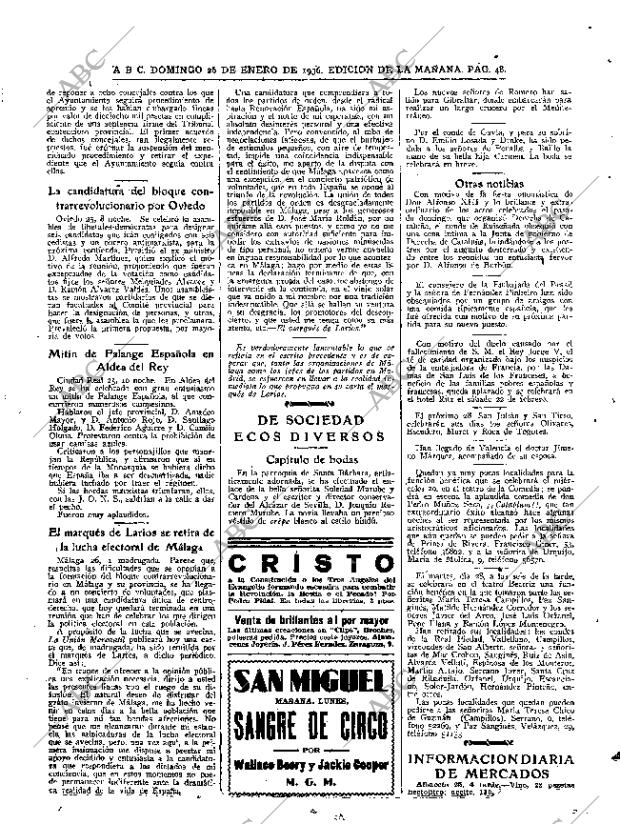 ABC MADRID 26-01-1936 página 48